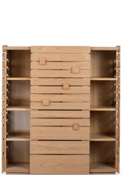 Discount Aufbewahrungsschrank Natural Ash Kinder Aufbewahrung|Kleiderschränke & Regale