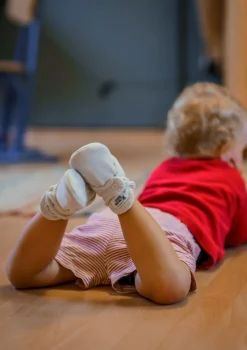 Outlet Baby Booties Cotton Light Grey Alle Accessoires|Baby Schühchen