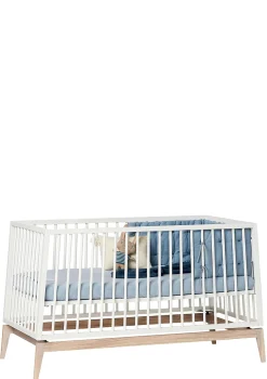 Sale Babybett 'Luna' weiß / Eiche 140 x 70 cm Kinder Babybetten & Kinderbetten|Babybetten