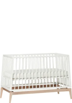 Hot Babybett 'Luna' weiß / Eiche 120 x 60 cm Kinder Babybetten & Kinderbetten|Babybetten