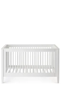 New Babybett weiß handbemalt 140 x 70 cm Kinder Babybetten & Kinderbetten|Babybetten