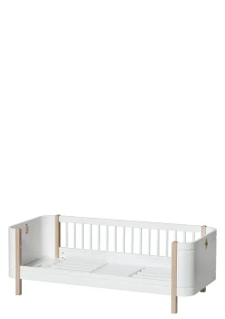 Clearance Babybett 'Wood Mini+' Weiß / Eiche 122-162 x 68 cm Kinder Babybetten & Kinderbetten|Babybetten