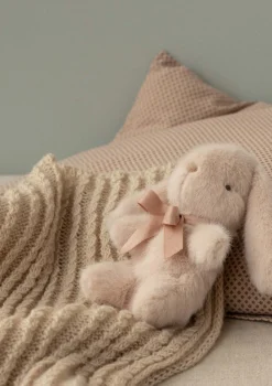 Discount Babydecke beige 75 x 95 cm Kinder Decken & Kissen|Decken & Kissen
