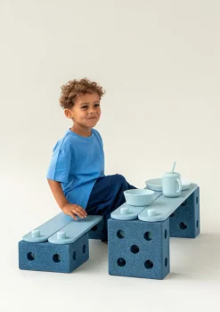 New Balance Track-Set 17-teilig Deep Blue/ Sky Blue Lernspielzeug|Holzspielzeug