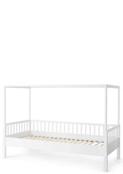 Discount Baldachinbett weiß 200 x 90 cm Kinder Babybetten & Kinderbetten|Babybetten