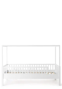 Discount Baldachinbett weiß 200 x 90 cm Kinder Babybetten & Kinderbetten|Babybetten