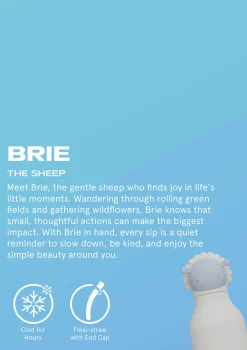 Discount Bestie Trinkflasche Schaf 'Brie the Sheep' weiss 460 ml Kinder Trinkbecher & Trinkflaschen|Kindergeschirr & Besteck