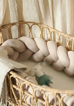 Best Bettschlange geflochten Strick XL Kinder Bettschlangen|Schutz-Zubehör Kinderzimmer