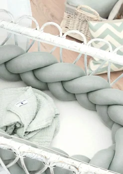 Discount Bettschlange geflochten Strick Kinder Bettschlangen|Schutz-Zubehör Kinderzimmer