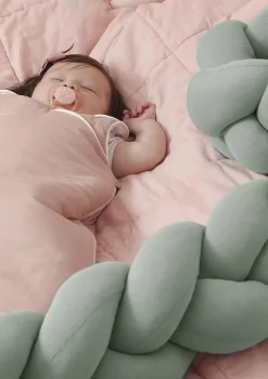 Discount Bettschlange geflochten Strick Kinder Bettschlangen|Schutz-Zubehör Kinderzimmer