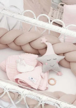 New Bettschlange geflochten Strick Kinder Bettschlangen|Schutz-Zubehör Kinderzimmer