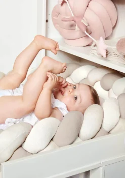 Sale Bettschlange geflochten Trio beige/sand/natur XL Kinder Bettschlangen|Schutz-Zubehör Kinderzimmer