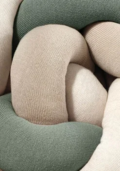 Outlet Bettschlange geflochten Trio mint/sand/natur Kinder Bettschlangen|Schutz-Zubehör Kinderzimmer