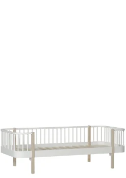 Hot Bettsofa 'Wood Original' weiß / Eiche 200 x 90 cm Kinder Jugendzimmer|Jugendzimmer