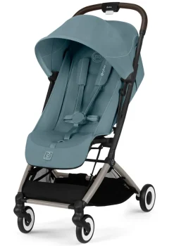 Online Buggy 'Orfeo' Taupe / Stormy Blue Kinder Kinderwagen|Reisebuggys