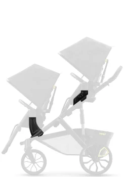 Duo Erweiterungsadapter / Doppel-Kinderwagen-Umbausatz dunkelgrau / schwarz Kinder Adapter