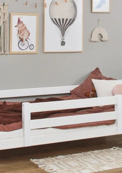 Sale ECO Luxury' Einzelbett weiß 200 x 90 cm Kinder Babybetten & Kinderbetten|Babybetten