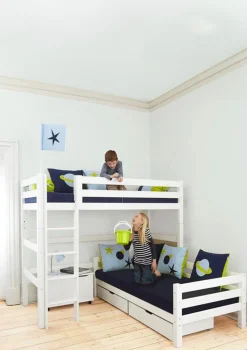 New ECO Luxury' Etagenbett Eck-Kombination weiß 200 x 90 cm Kinder Hochbetten & Etagenbetten|Babybetten & Kinderbetten