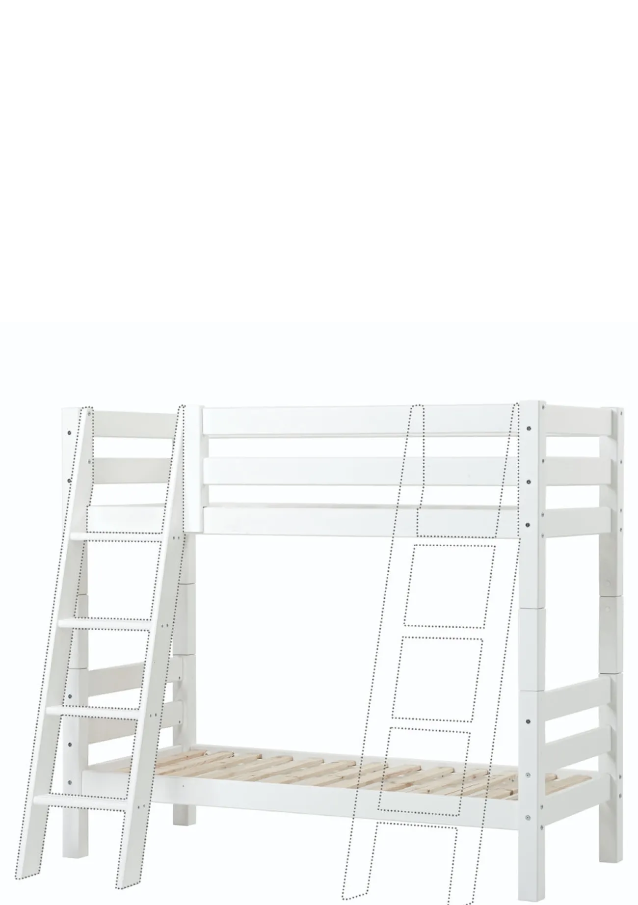 ECO Luxury' Etagenbett weiß 160 x 70 cm Kinder Hochbetten & Etagenbetten|Babybetten & Kinderbetten