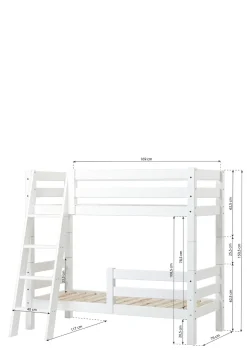 ECO Luxury' Etagenbett weiß 160 x 70 cm Kinder Hochbetten & Etagenbetten|Babybetten & Kinderbetten