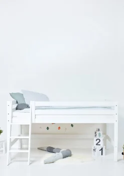 ECO Luxury' Halbhochbett weiß 200 x 120 cm Kinder Babybetten & Kinderbetten|Babybetten