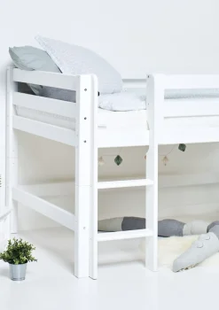 ECO Luxury' Halbhochbett weiß 200 x 120 cm Kinder Babybetten & Kinderbetten|Babybetten