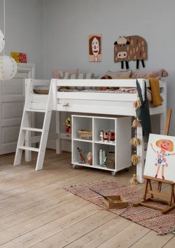 ECO Luxury' Halbhochbett weiß 160 x 70 cm Kinder Babybetten & Kinderbetten|Babybetten