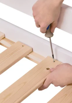 Online ECO Luxury' Hochbett mit Schreibtisch weiß 200 x 90 cm Kinder Hochbetten & Etagenbetten|Babybetten & Kinderbetten