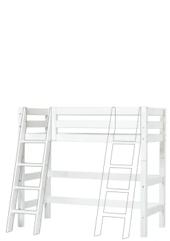 ECO Luxury' Mittelhochbett weiß 160 x 70 cm Kinder Babybetten & Kinderbetten|Babybetten