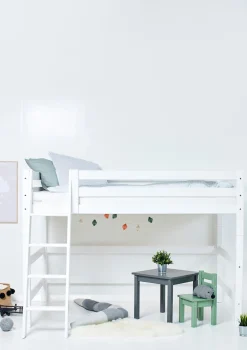 Online ECO Luxury' Mittelhochbett weiß 200 x 120 cm Kinder Babybetten & Kinderbetten|Babybetten