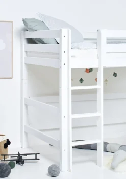 Online ECO Luxury' Mittelhochbett weiß 200 x 120 cm Kinder Babybetten & Kinderbetten|Babybetten