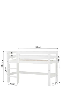 ECO Luxury' Modul für Halbhochbett weiß Kinder Hochbetten & Etagenbetten|Babybetten & Kinderbetten