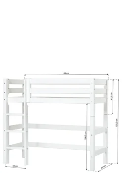 Discount ECO Luxury' Modul für Mittelhochbett weiß Kinder Hochbetten & Etagenbetten|Babybetten & Kinderbetten