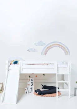 Sale ECO Luxury' Spielbett mit Rutsche weiß 200 x 120 cm Kinder Hochbetten & Etagenbetten|Babybetten & Kinderbetten