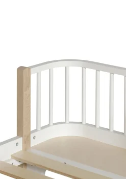 Discount Einzelbett 'Wood Original' weiß / Eiche 200 x 90 cm Kinder Babybetten & Kinderbetten|Babybetten