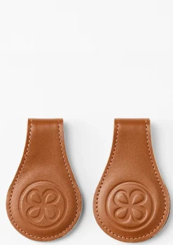 Hot 2er-Set Magnet-Clips Leder Braun Kinder Halterungen & Organisation