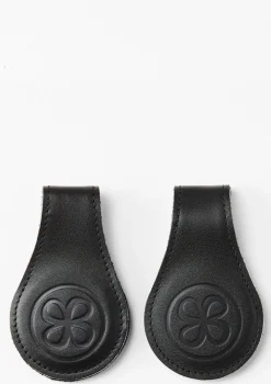 Outlet 2er-Set Magnet-Clips Leder Schwarz Kinder Halterungen & Organisation