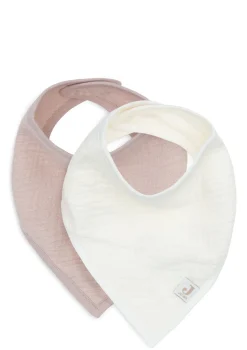 New 2er-Set Musselin Bandana Lätzchen Wild Rose / Oatmeal Lätzchen|Alle Accessoires