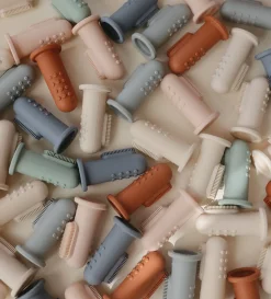 Clearance 2er-Set Silikon Finger Zahnbürste Stone/Tradewinds Zahnungshilfen|Beruhigung