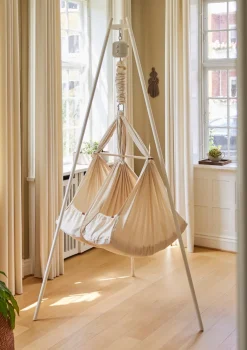 Outlet Federwiege 'Premium' für Zwillinge Grau Kinder Beistellbetten & Babywiegen|Beistellbettchen & Babywiegen