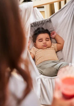 Hot Federwiege 'Premium' Grau Kinder Beistellbetten & Babywiegen|Beistellbettchen & Babywiegen