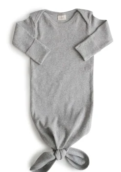Hot Geknotetes Babykleid Gray mélange Oberteile|Overalls