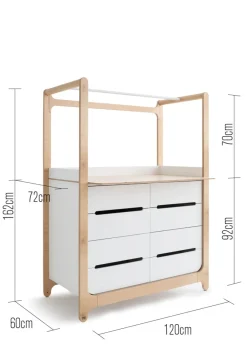 Outlet H (Wickel-)Kommode White Kinder Jugendzimmer|Jugendzimmer