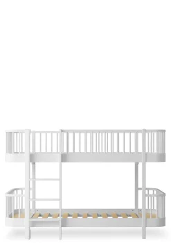Clearance halbhohes Etagenbett 'Wood Original' Weiss 200 x 90 cm Kinder Hochbetten & Etagenbetten|Babybetten & Kinderbetten