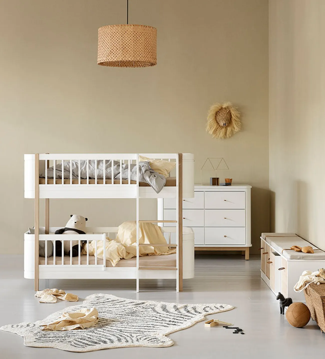 Outlet halbhohes Etagenbett 'Wood Mini+' 162 x 68 cm Kinder Hochbetten & Etagenbetten|Babybetten & Kinderbetten