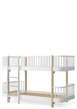 Outlet halbhohes Etagenbett 'Wood Original' Weiss / Eiche 200 x 90 cm Kinder Hochbetten & Etagenbetten|Babybetten & Kinderbetten