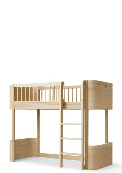 Online halbhohes Hochbett 'Wood Mini+' 162 x 68 cm Kinder Hochbetten & Etagenbetten|Babybetten & Kinderbetten