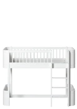 Clearance halbhohes Hochbett 'Wood Mini+' 162 x 68 cm Kinder Hochbetten & Etagenbetten|Babybetten & Kinderbetten