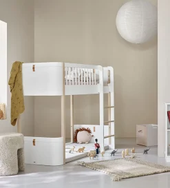 halbhohes Hochbett 'Wood Mini+' weiß / Eiche 162 x 68 cm Kinder Hochbetten & Etagenbetten|Babybetten & Kinderbetten