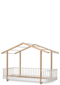 Hausbett 'Wood Original' Weiß / Eiche 200 x 90 cm Kinder Babybetten & Kinderbetten|Babybetten